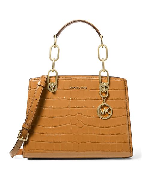 michael kors cynthia small ns convertible satchel|Cynthia Small Leather Satchel .